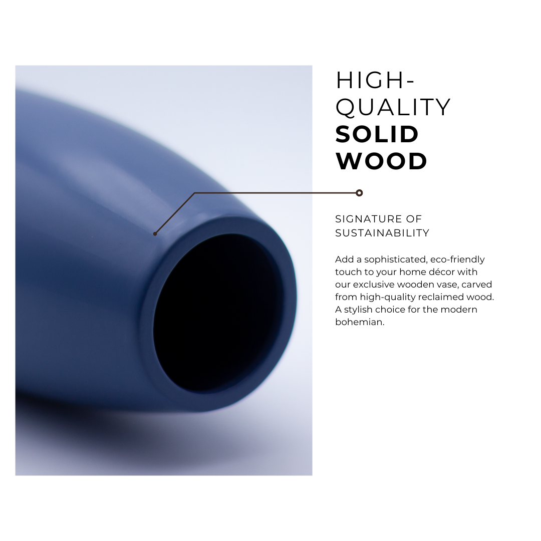 Vase bleu scandinave