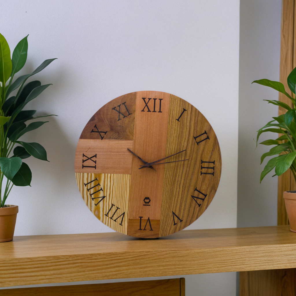 Träpalett wooden Wall Clock